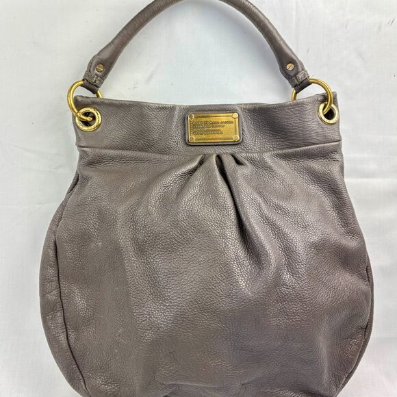 SALE! Marc Jacobs Classic Q Hillier Hobo - Gray Leather - Great Condition - Picture 2 of 14